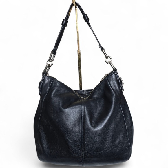 Coach‎ Chelsea Ashlynn Hobo Black Leather 17816 - Picture 3 of 15